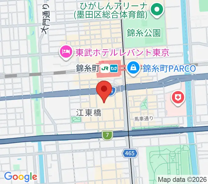 島村楽器 丸井錦糸町クラシック店の地図