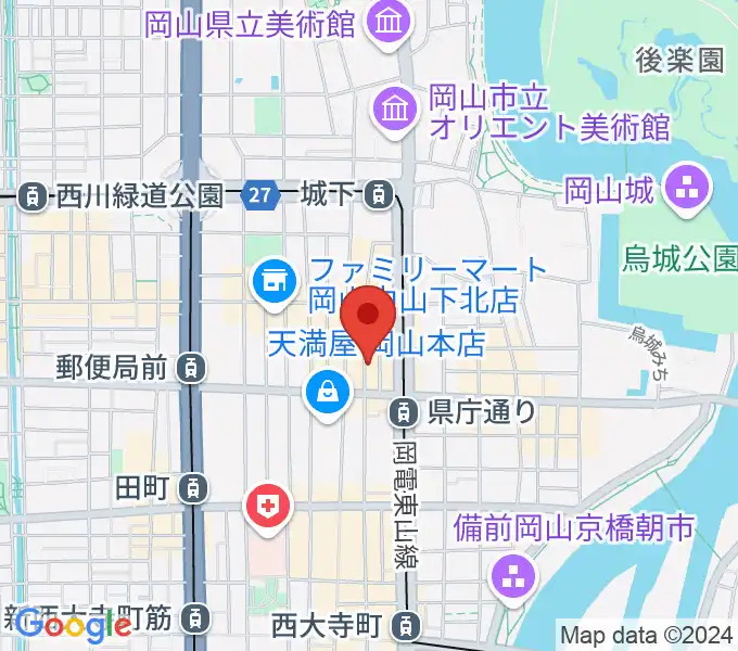 岡山イマージュの地図