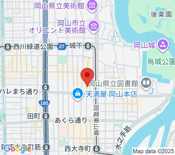 岡山イマージュの地図