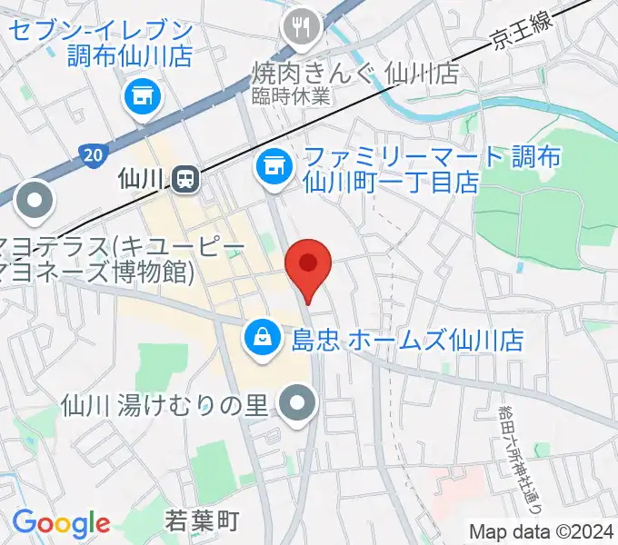 仙川プティレコードの地図