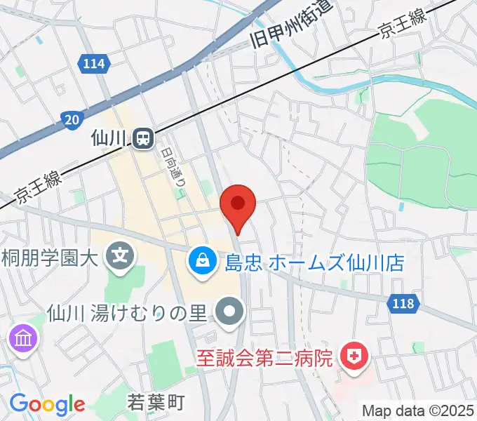 仙川プティレコードの地図