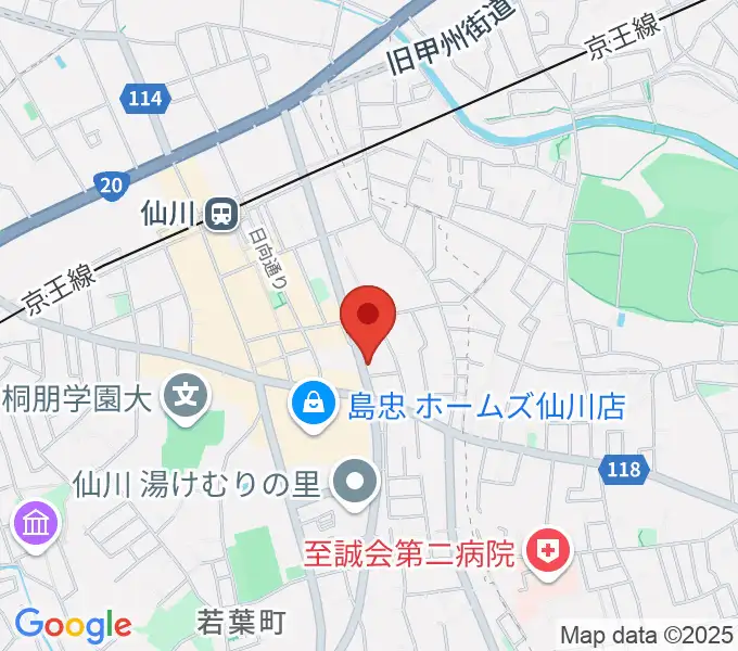 仙川プティレコードの地図
