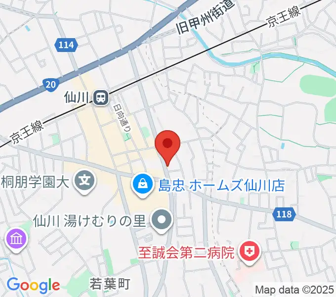 仙川プティレコードの地図
