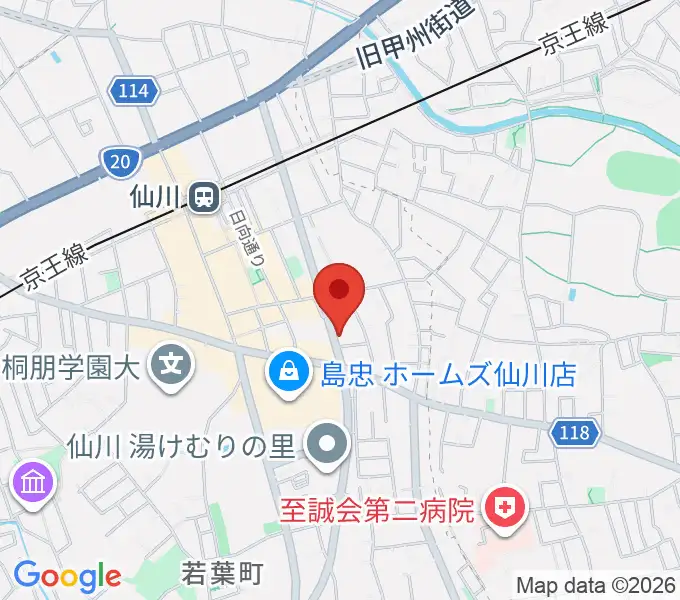 仙川プティレコードの地図