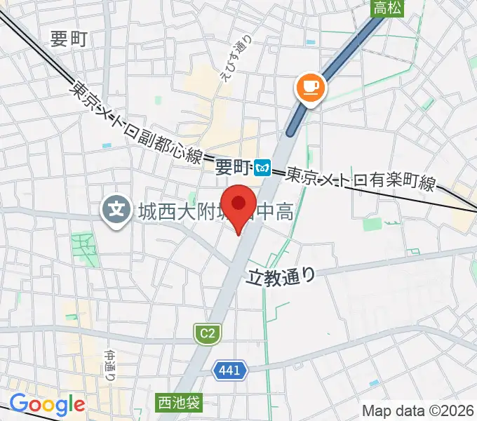 黒坂音楽工房の地図
