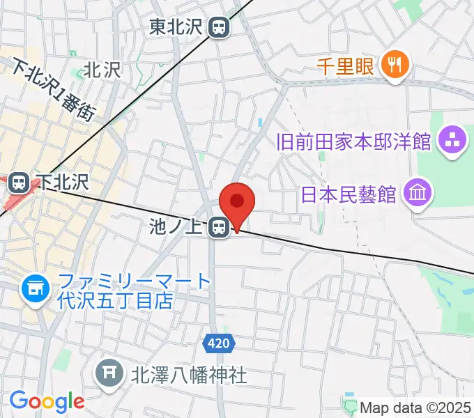 ヤマテピアノの地図