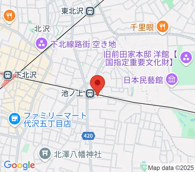 ヤマテピアノの地図