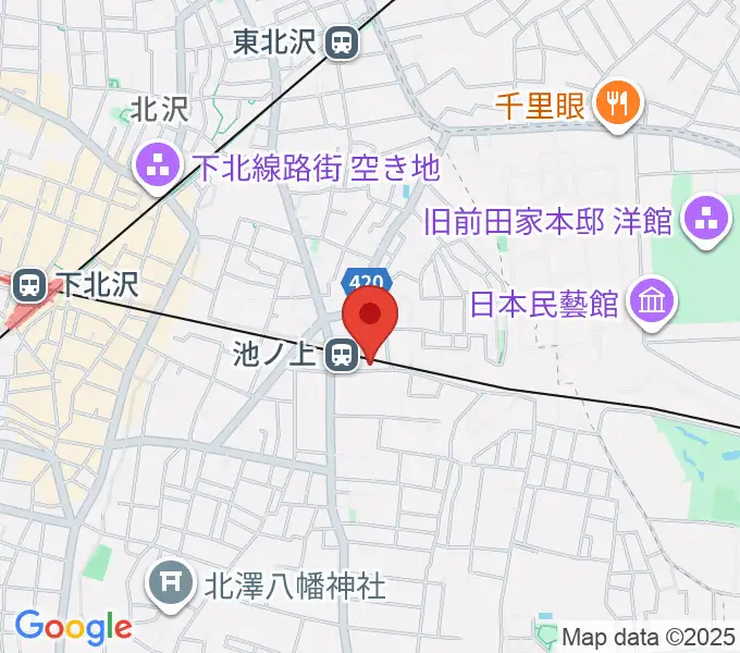 ヤマテピアノの地図