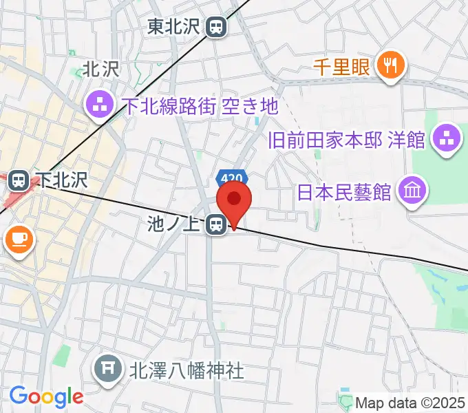 ヤマテピアノの地図