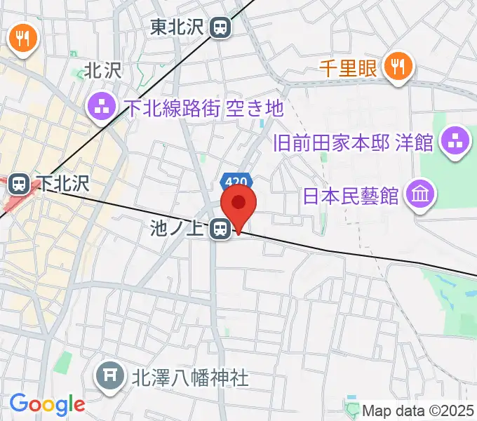 ヤマテピアノの地図