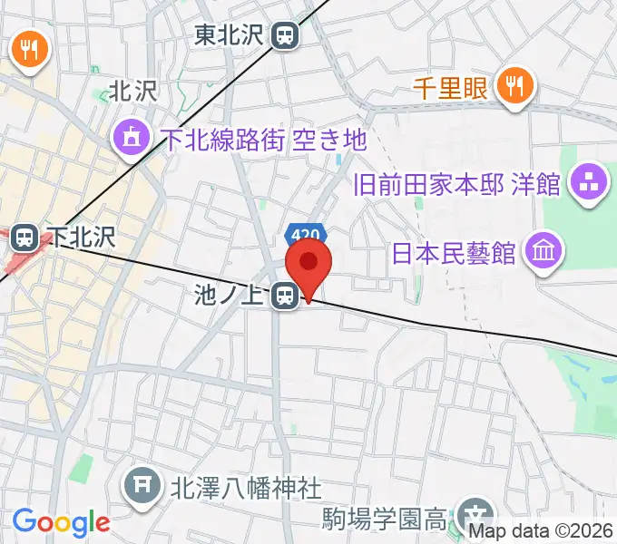 ヤマテピアノの地図