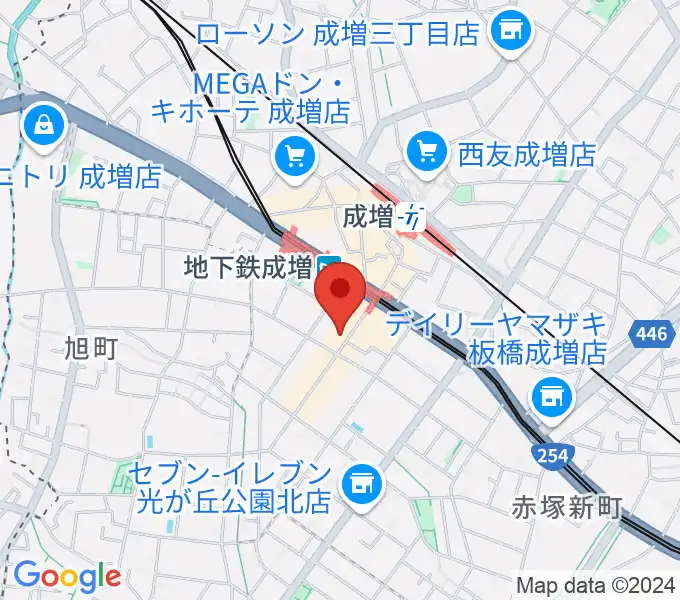 サクライ楽器 成増本店の地図