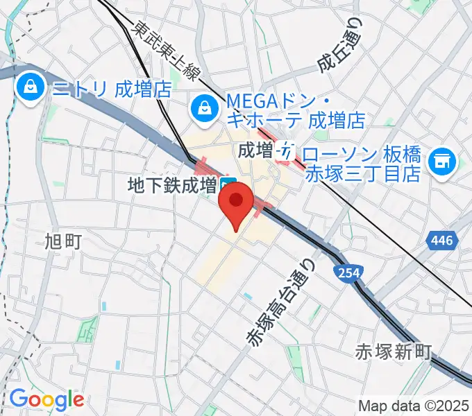 サクライ楽器 成増本店の地図