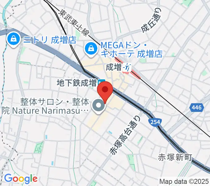 サクライ楽器 成増本店の地図