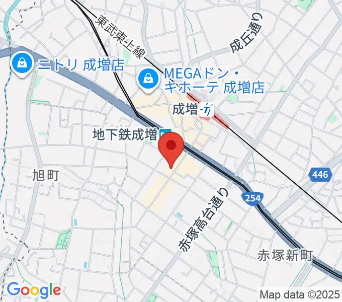 サクライ楽器 成増本店の地図