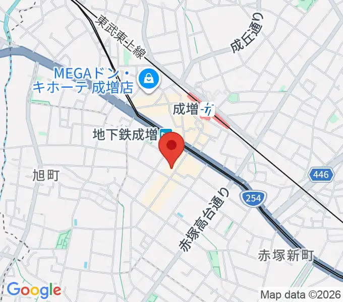 サクライ楽器 成増本店の地図