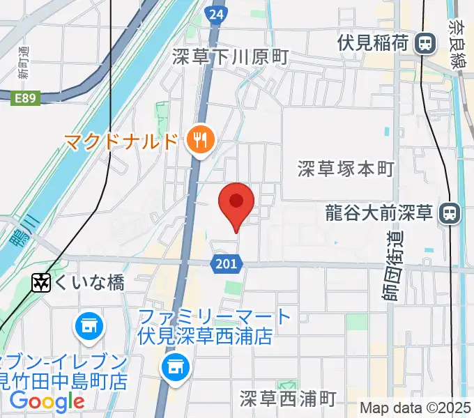 ジョニーのギター教室の地図