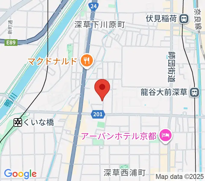 ジョニーのギター教室の地図