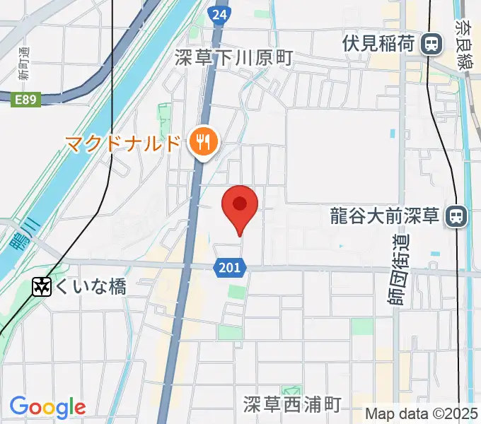 ジョニーのギター教室の地図