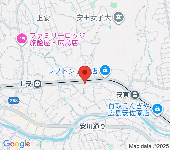 フォレスト楽器広島店の地図