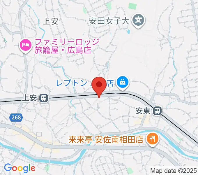 フォレスト楽器広島店の地図