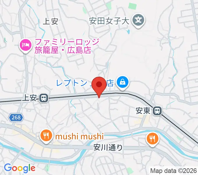 フォレスト楽器広島店の地図