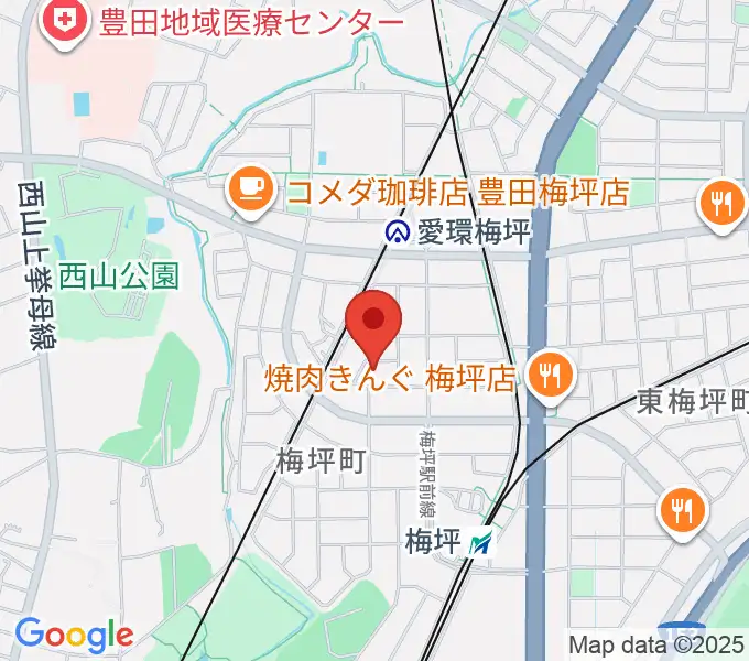 マルショー楽器豊田店の地図