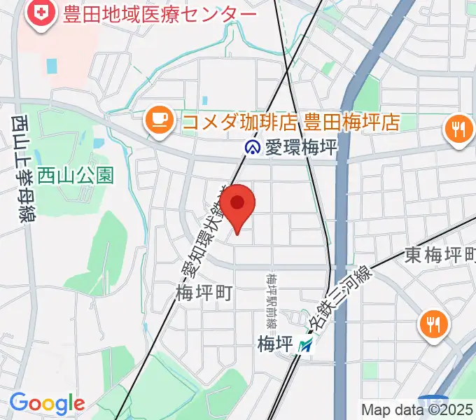 マルショー楽器豊田店の地図