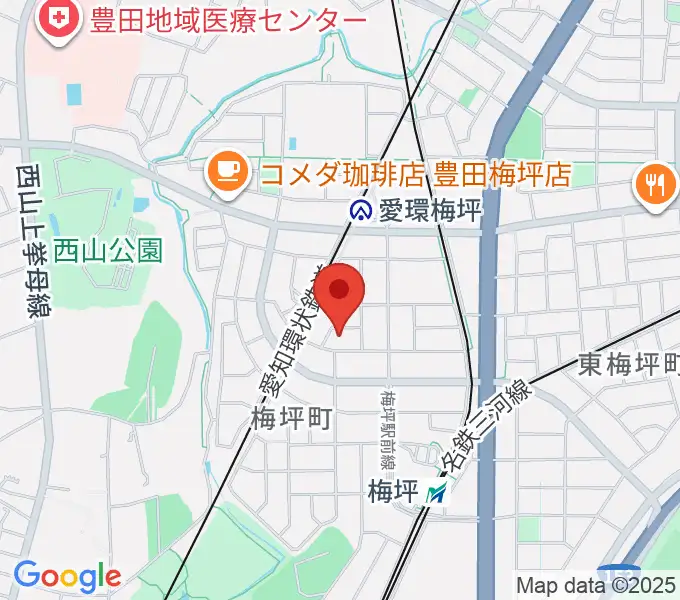 マルショー楽器豊田店の地図