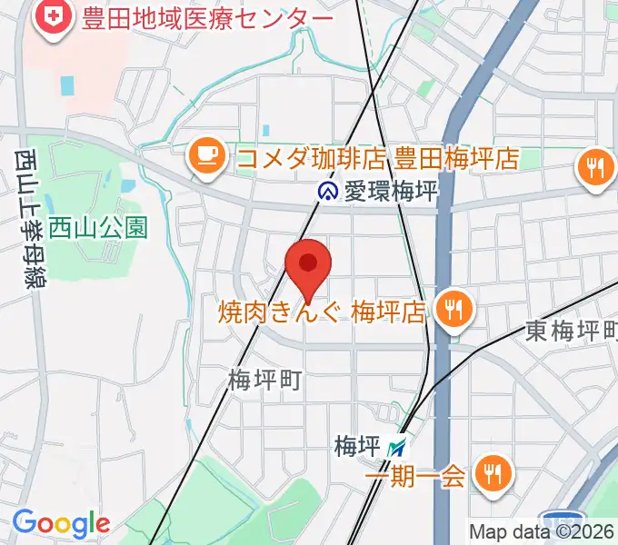 マルショー楽器豊田店の地図