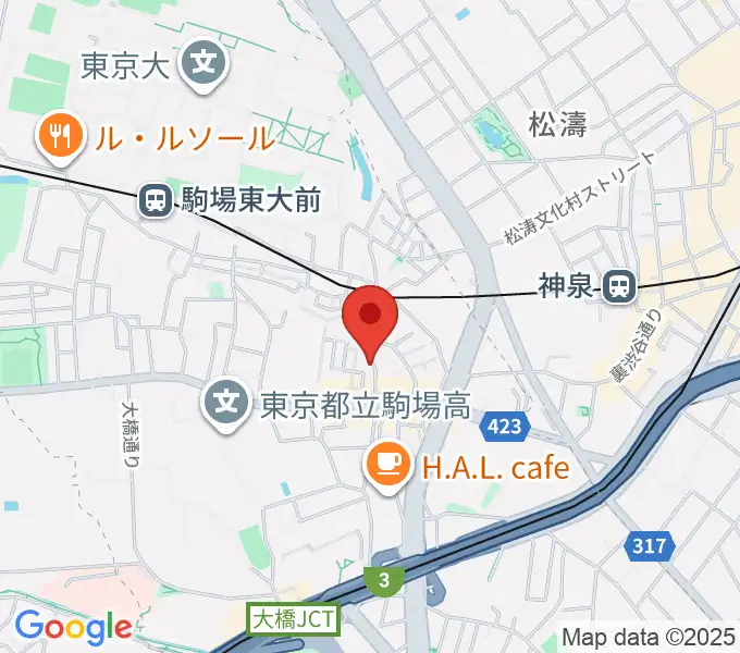 Studio Musicolore(ミュジコロール)の地図