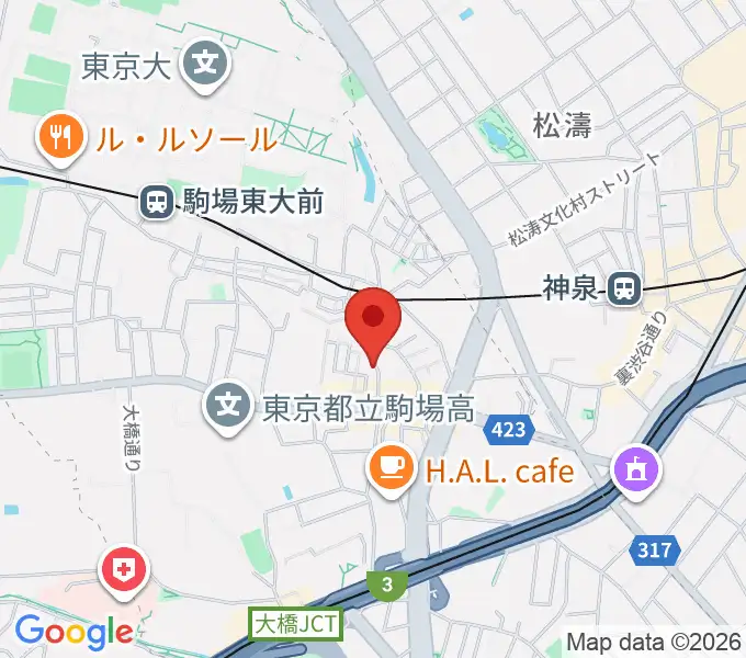 Studio Musicolore（ミュジコロール）の地図