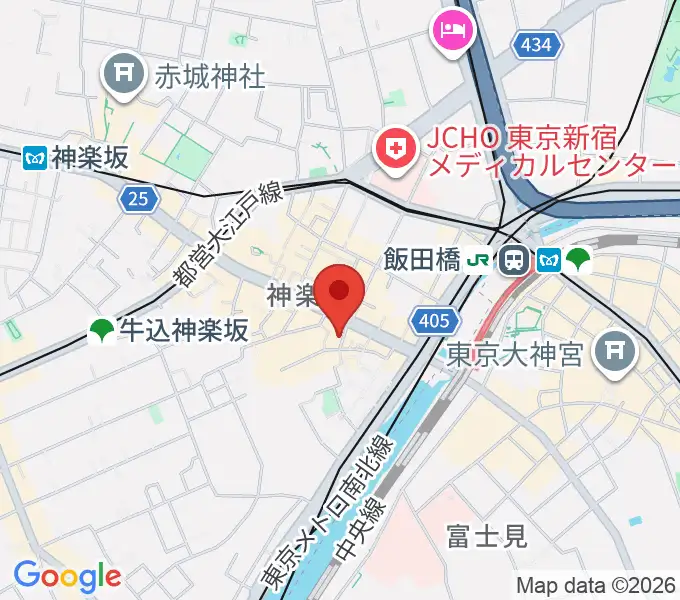 TheGLEE ザグリー神楽坂の地図