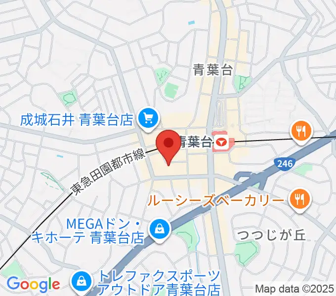 アリオーネ音楽教室の地図