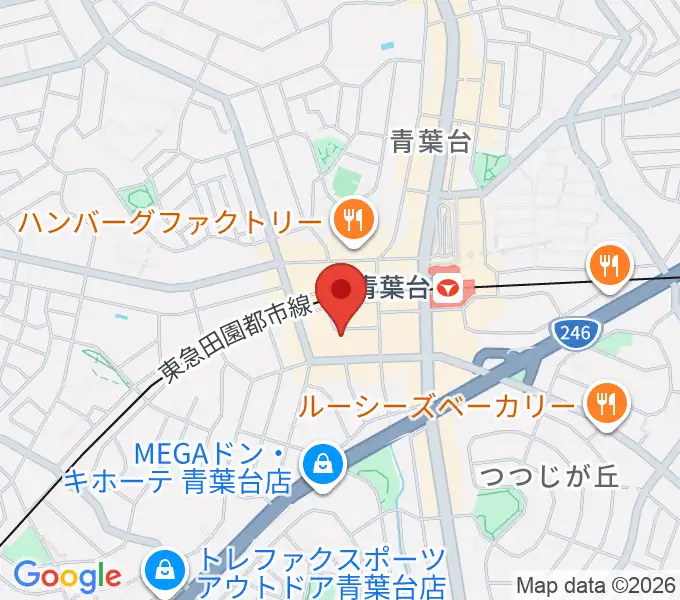 アリオーネ音楽教室の地図