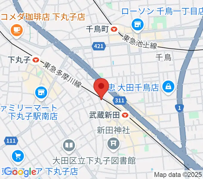 弦楽器専門店ケー・エム・アーツの地図