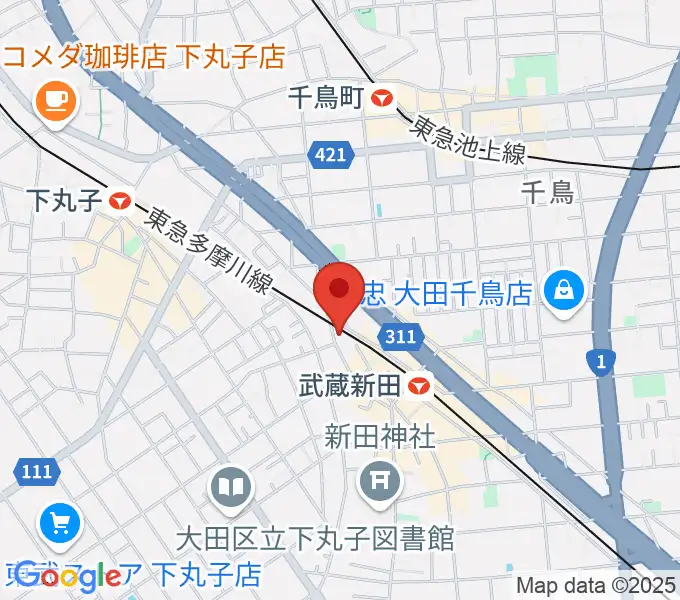 弦楽器専門店ケー・エム・アーツの地図