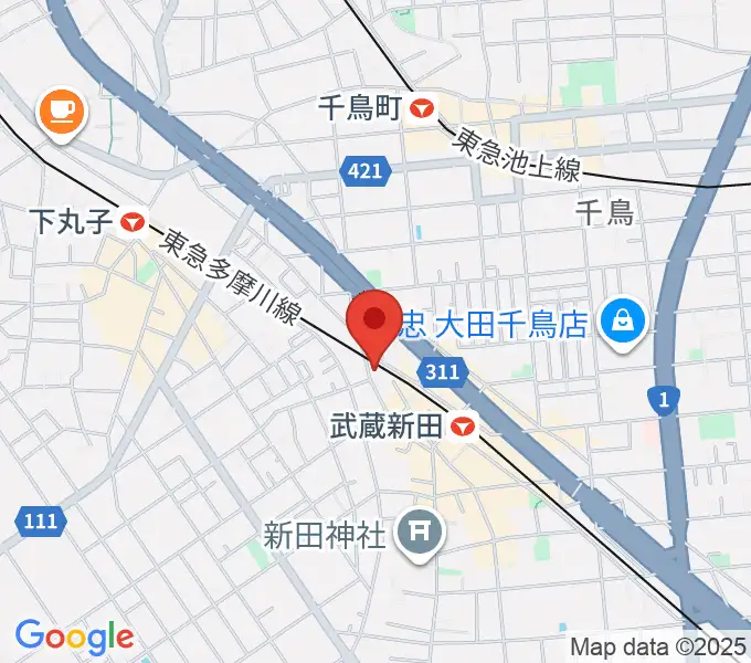 弦楽器専門店ケー・エム・アーツの地図