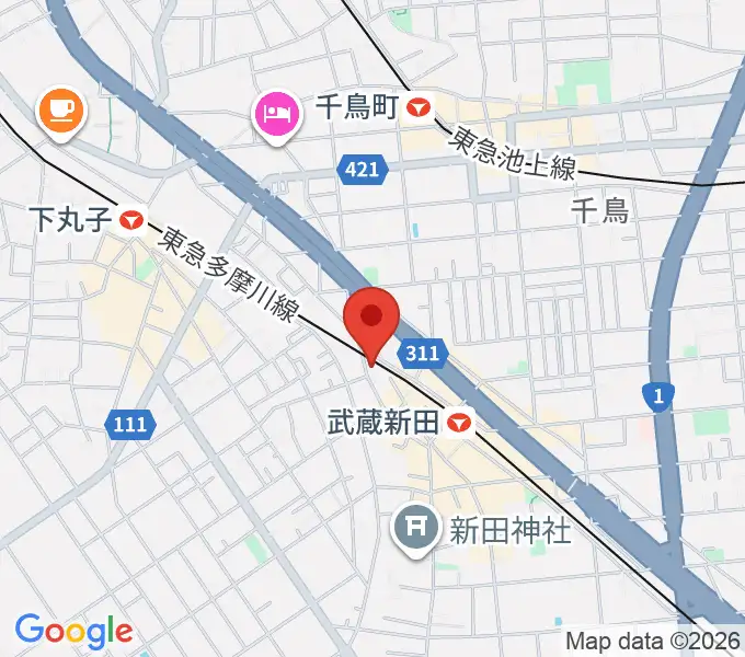 弦楽器専門店ケー・エム・アーツの地図
