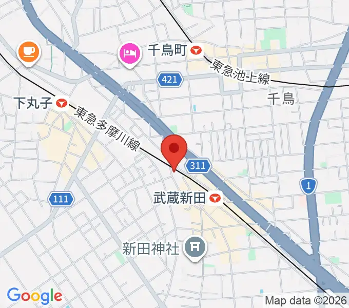弦楽器専門店ケー・エム・アーツの地図