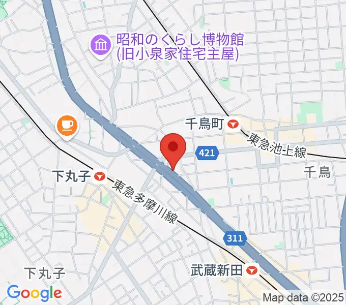 かねこ琴三絃楽器店の地図