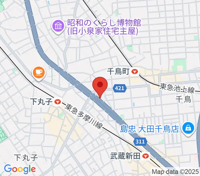 かねこ琴三絃楽器店の地図