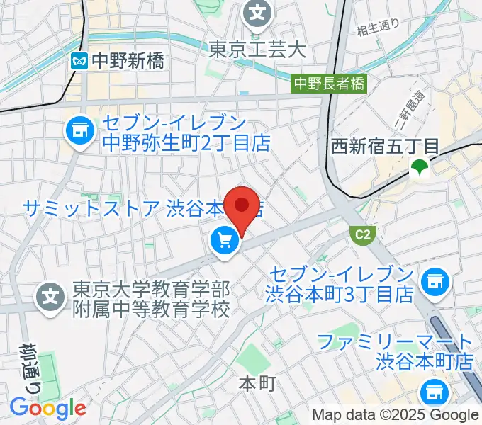 東放学園音響専門学校の地図