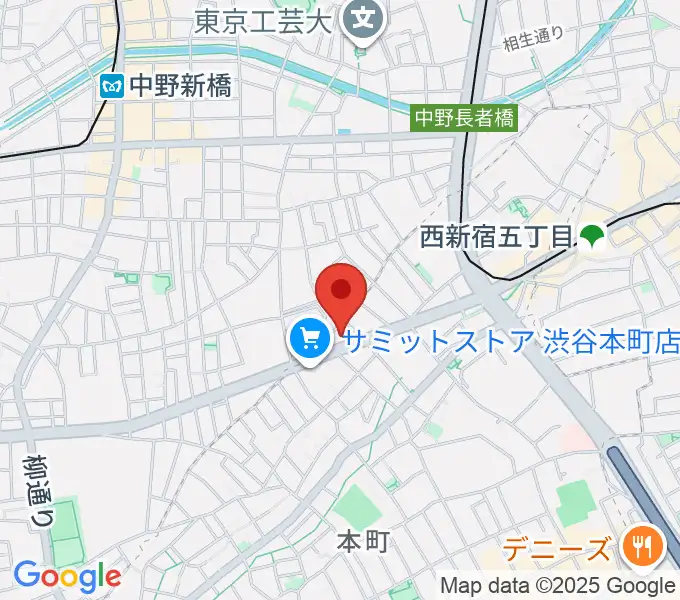 東放学園音響専門学校の地図