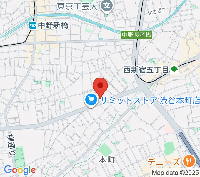 東放学園音響専門学校の地図