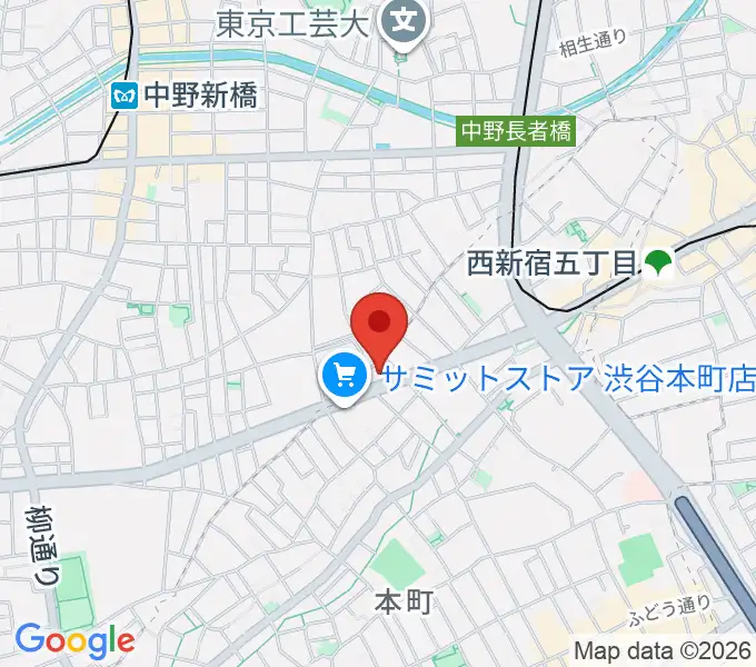 東放学園音響専門学校の地図