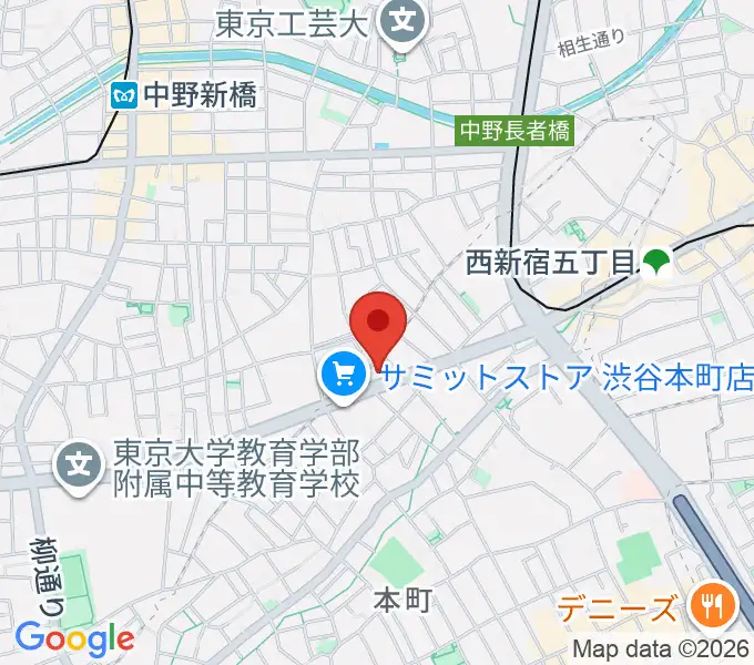東放学園音響専門学校の地図
