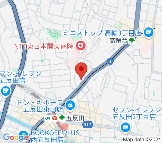 五反田ピアノ教室アルモニーアの地図