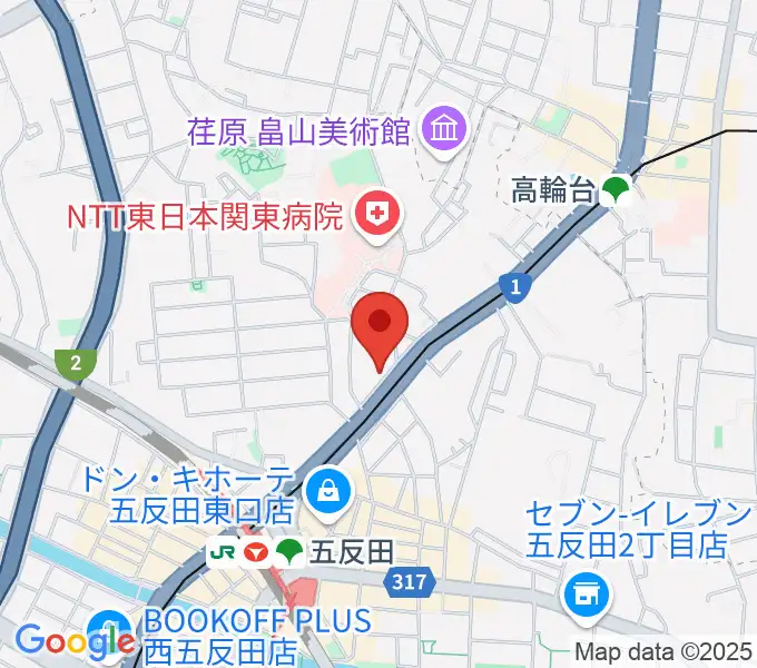 五反田ピアノ教室アルモニーアの地図