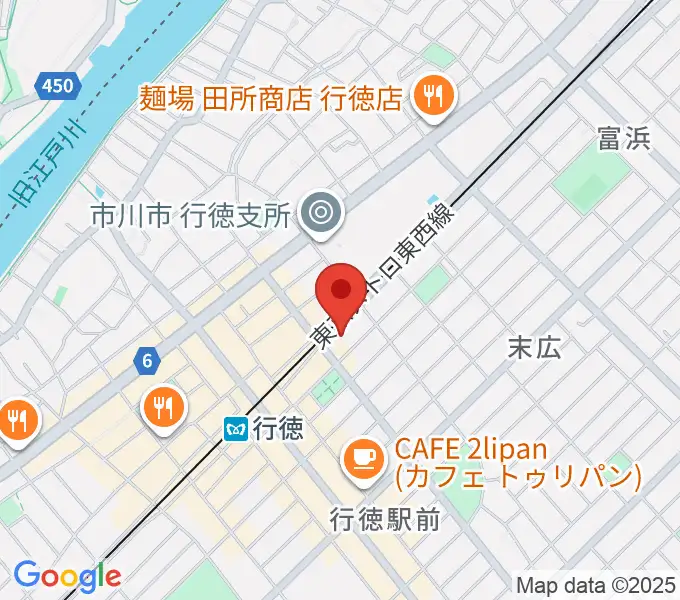 ワイルドフラワー・スタジオ行徳の地図